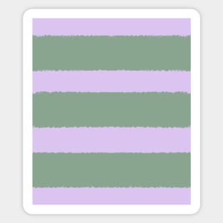 Wide Purple and Green Stripes Sticker